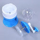 Manual Portable Hand Ice Crusher Machine - Portable Shaved Ice Maker & Gola Maker with Stainless Steel Blades