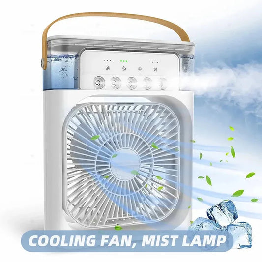 10-Inch Desktop Water Mist Fan – Portable Humidifier Air Cooler