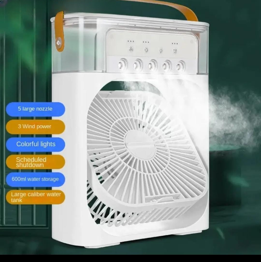 10-Inch Desktop Water Mist Fan – Portable Humidifier Air Cooler